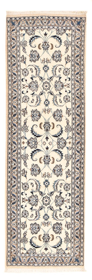 Løber Persisk tæppe - Nain - Royal - 196 x 61 cm - creme
