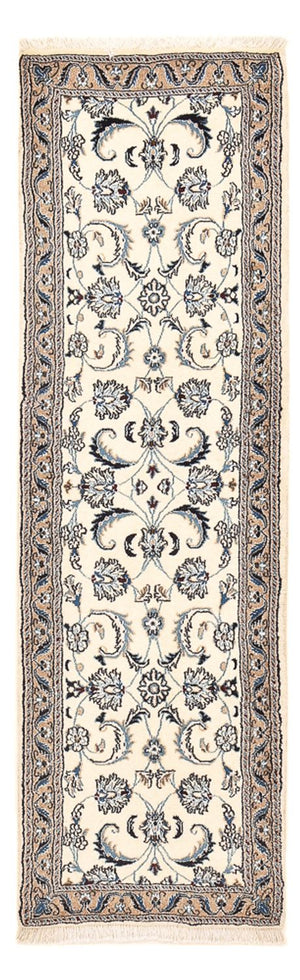 Løber Persisk tæppe - Nain - Royal - 195 x 58 cm - creme