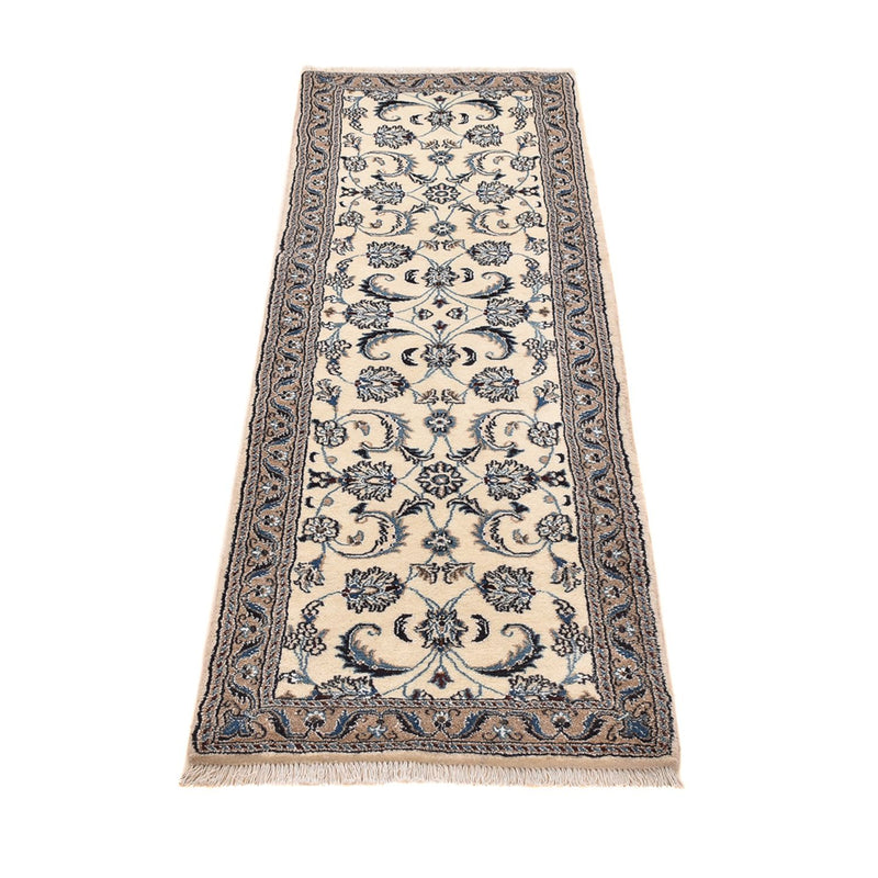 Løber Persisk tæppe - Nain - Royal - 195 x 58 cm - creme