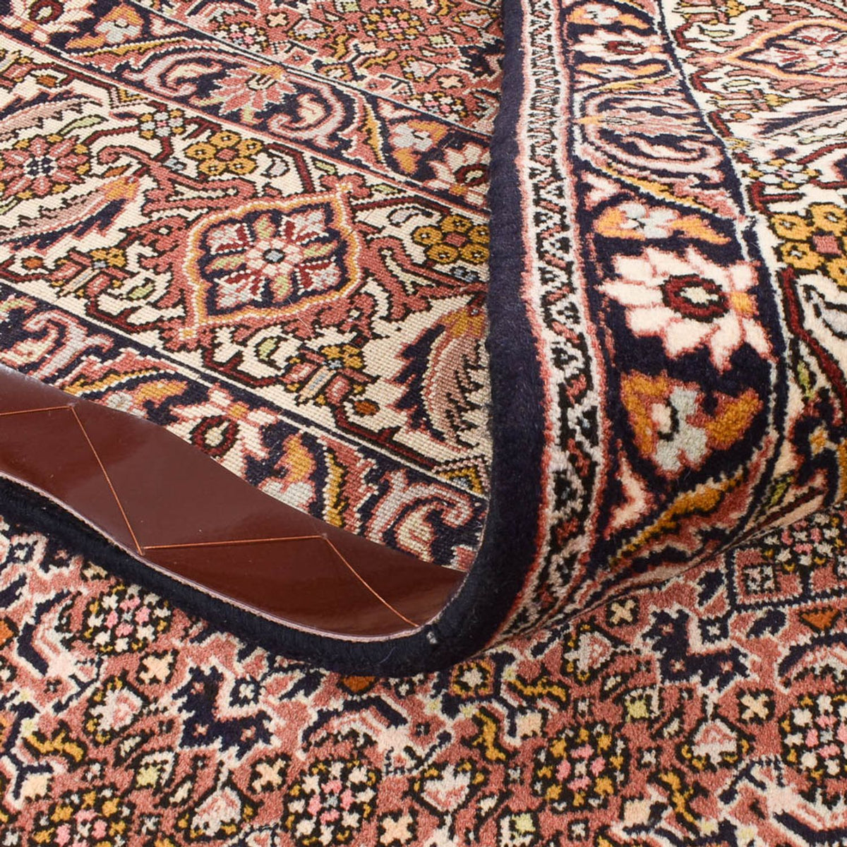 Løber Persisk tæppe - Bijar - 400 x 202 cm - lys brun