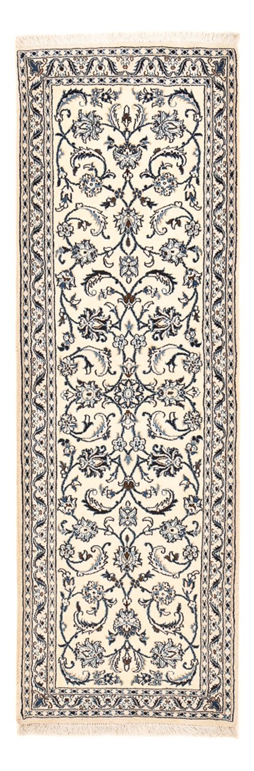 Løber Persisk tæppe - Nain - Royal - 192 x 61 cm - creme
