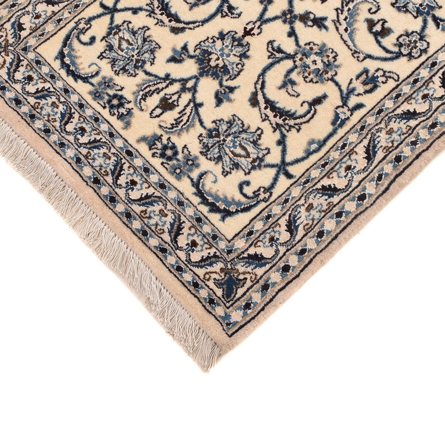Løber Persisk tæppe - Nain - Royal - 192 x 61 cm - creme
