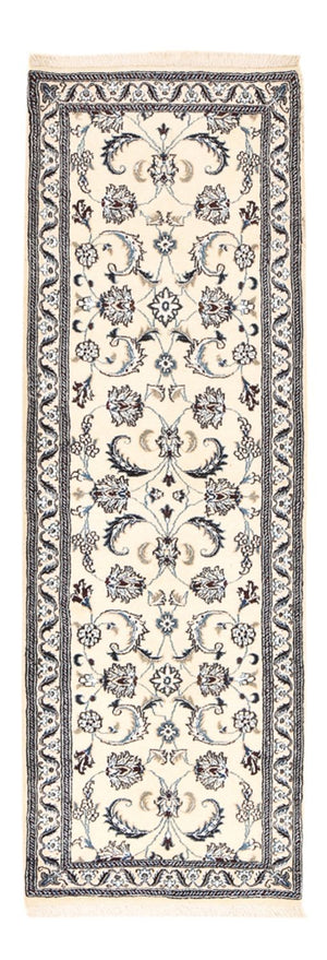Løber Persisk tæppe - Nain - Royal - 202 x 63 cm - creme