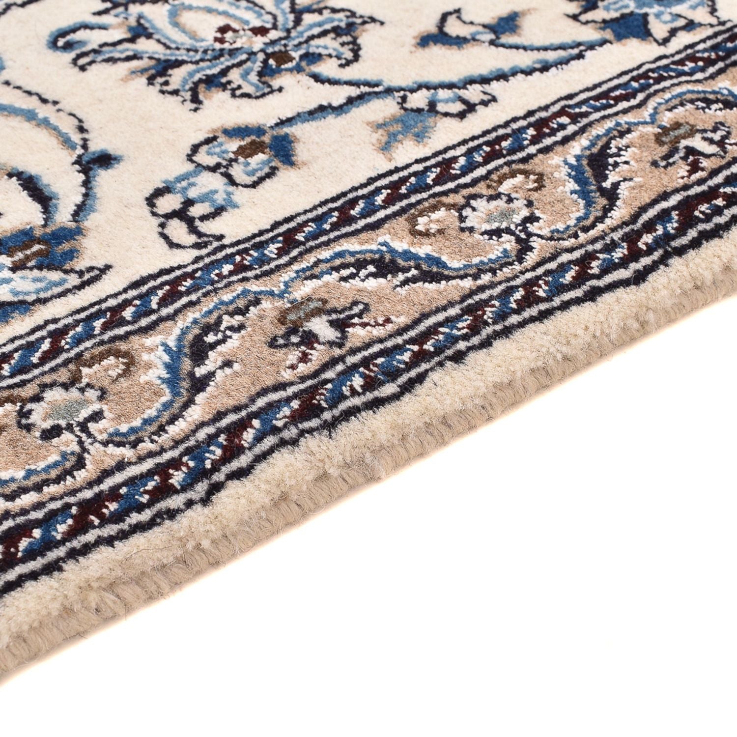 Løber Persisk tæppe - Nain - Royal - 190 x 60 cm - creme