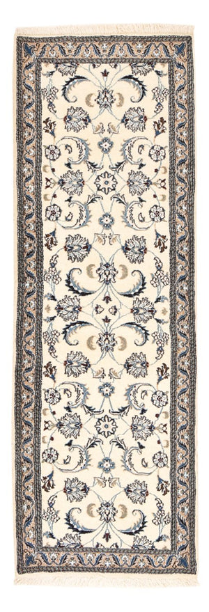 Løber Persisk tæppe - Nain - Royal - 188 x 60 cm - creme