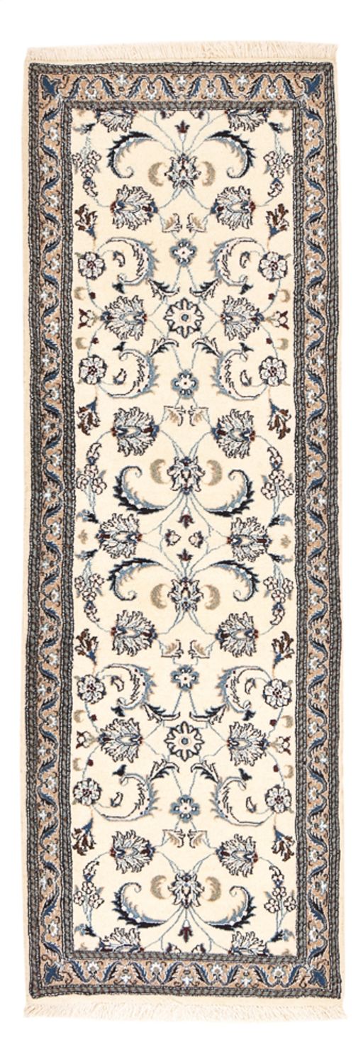 Løber Persisk tæppe - Nain - Royal - 188 x 60 cm - creme
