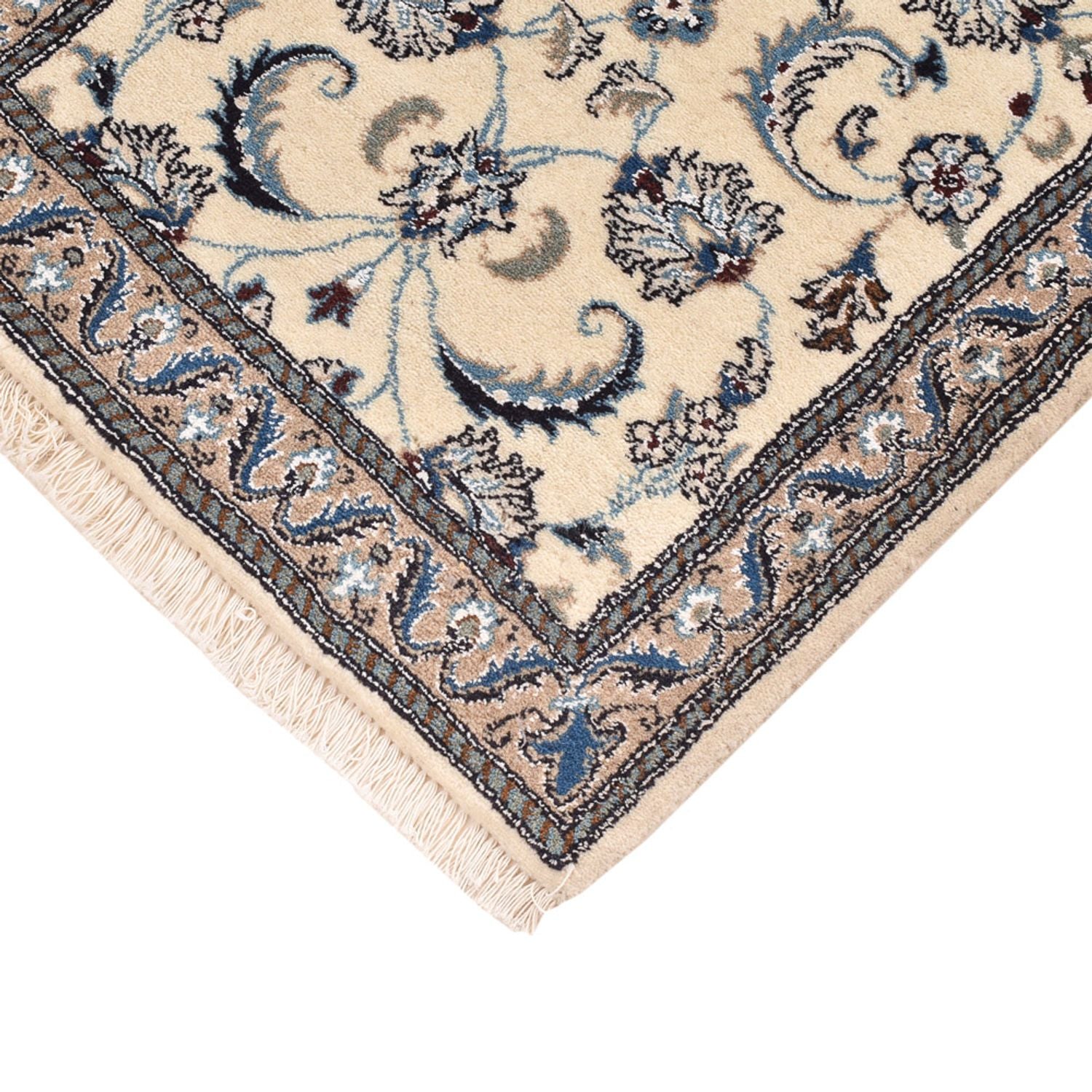 Løber Persisk tæppe - Nain - Royal - 188 x 60 cm - creme