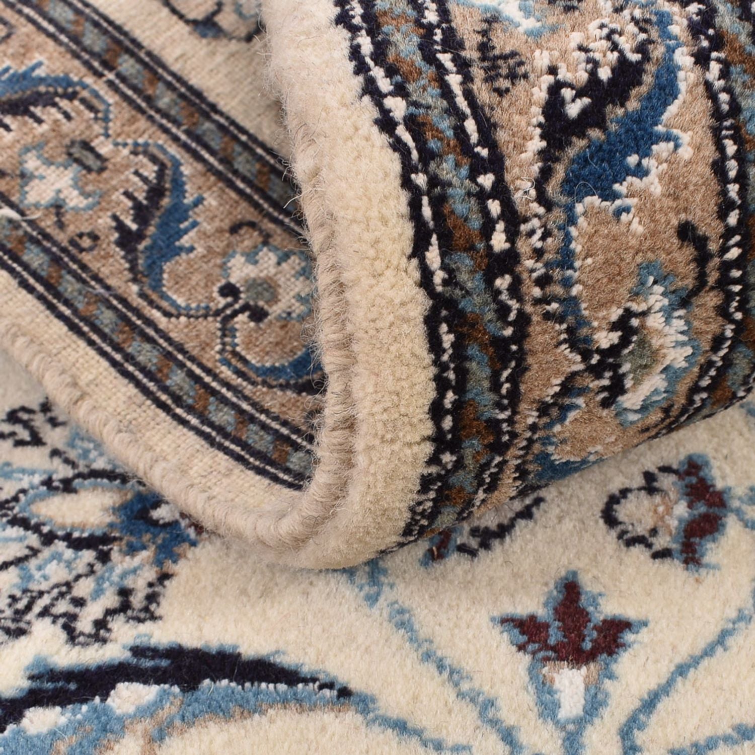 Løber Persisk tæppe - Nain - Royal - 188 x 60 cm - creme