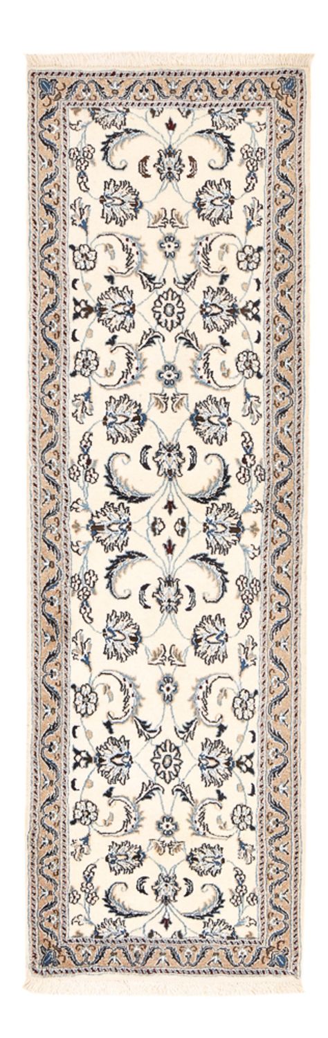 Løber Persisk tæppe - Nain - Royal - 198 x 59 cm - creme