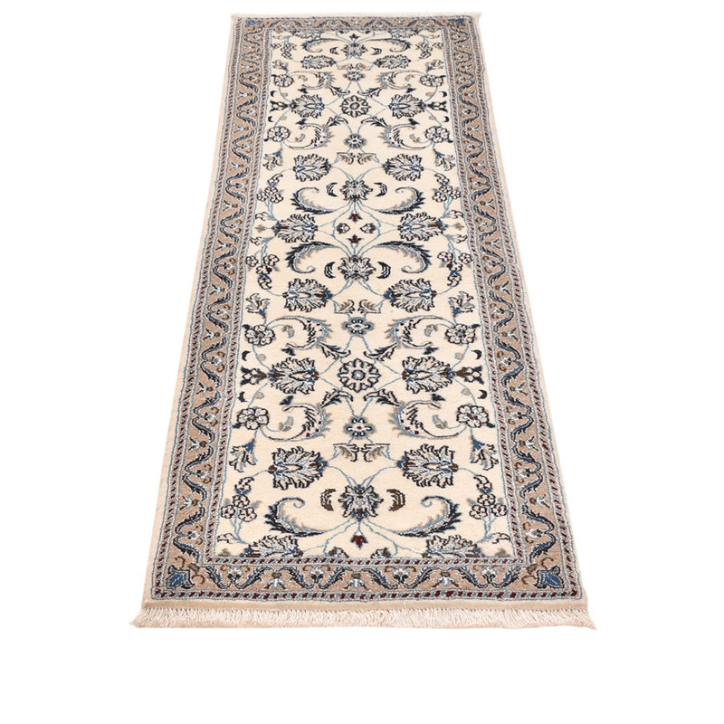 Løber Persisk tæppe - Nain - Royal - 198 x 59 cm - creme