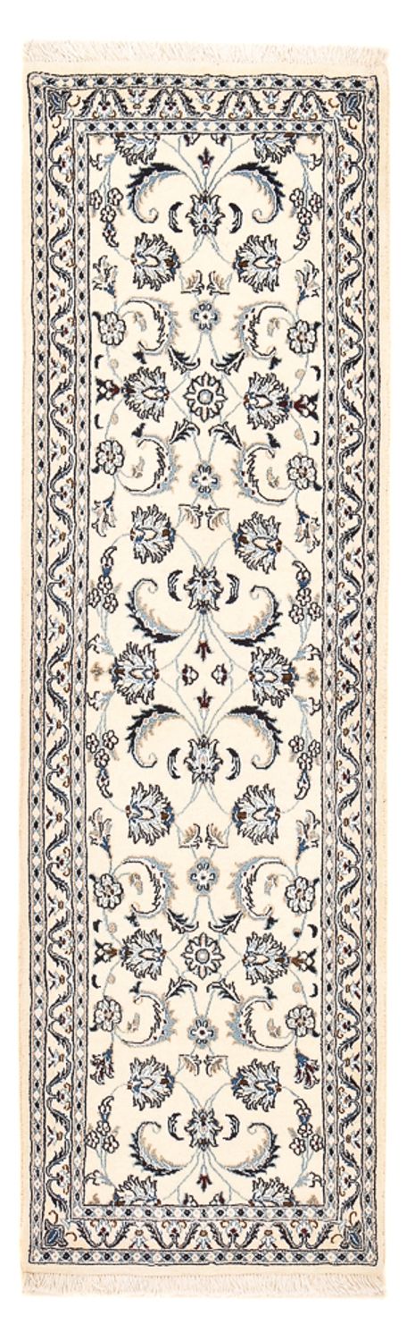 Løber Persisk tæppe - Nain - Royal - 192 x 58 cm - creme