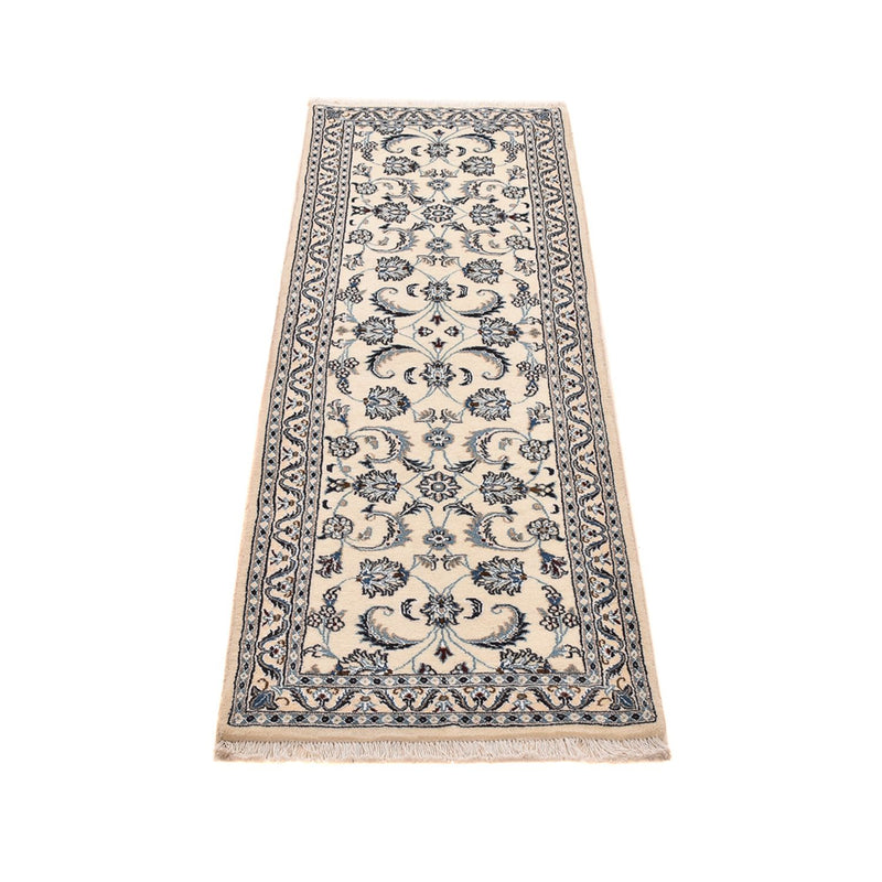 Løber Persisk tæppe - Nain - Royal - 192 x 58 cm - creme