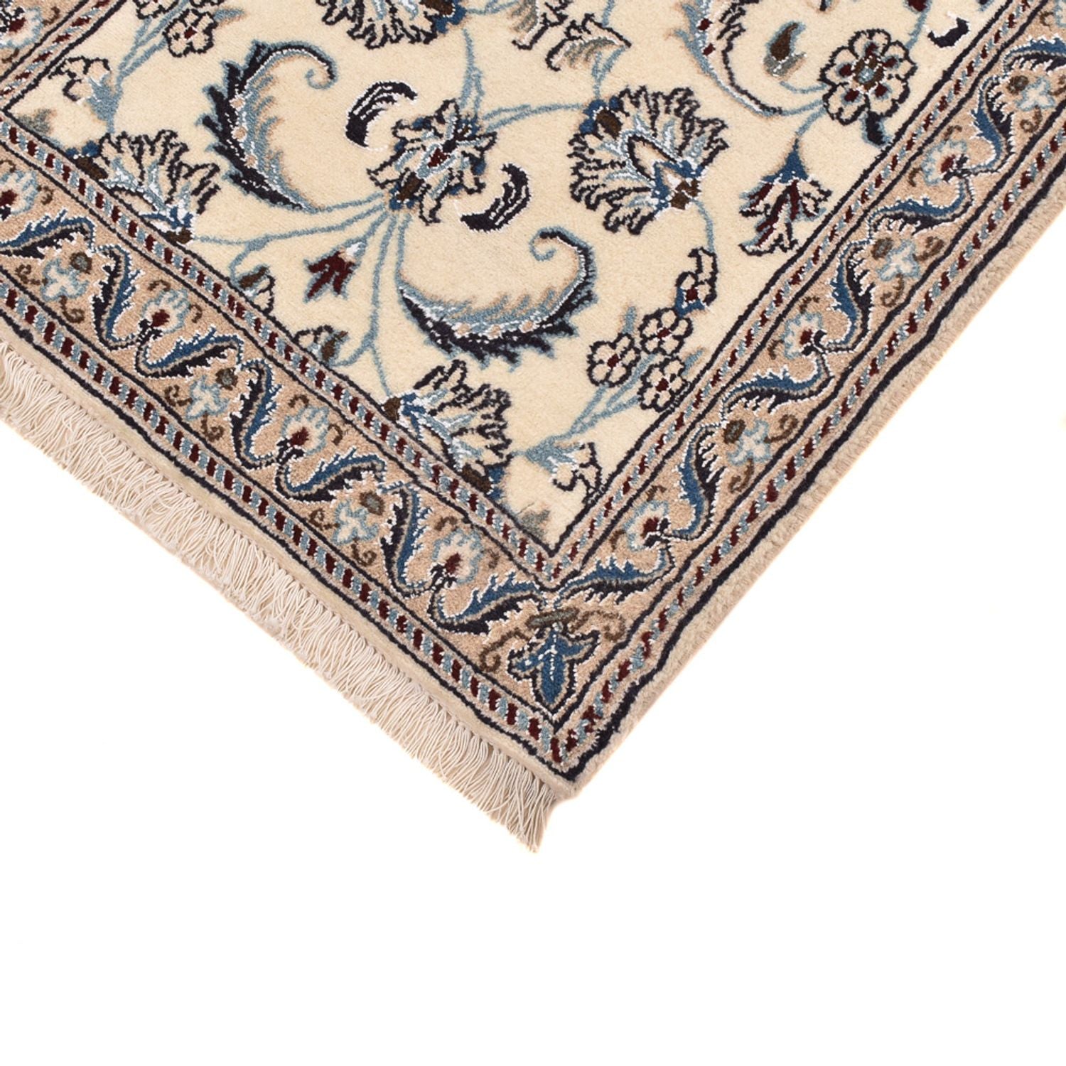 Løber Persisk tæppe - Nain - Royal - 193 x 62 cm - creme