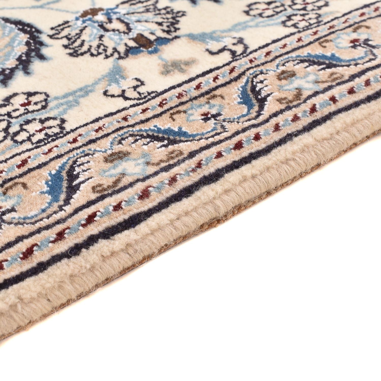Løber Persisk tæppe - Nain - Royal - 193 x 62 cm - creme