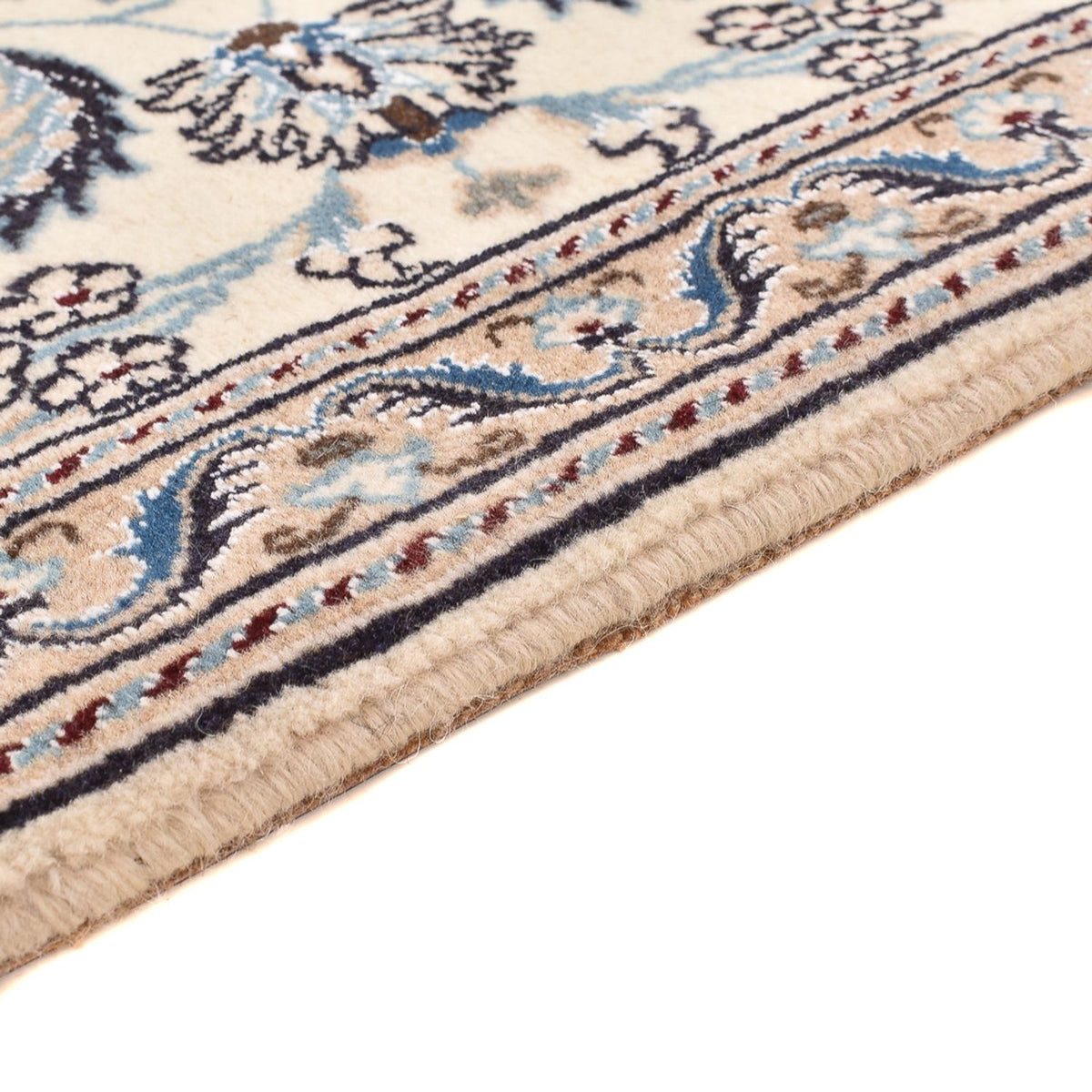 Løber Persisk tæppe - Nain - Royal - 193 x 62 cm - creme