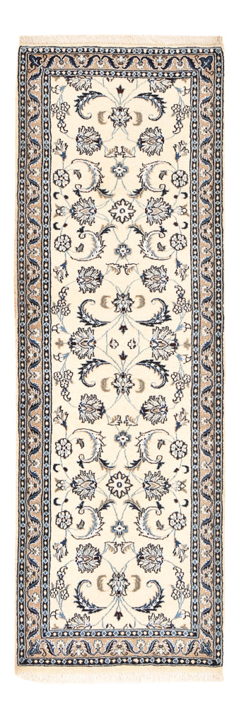 Løber Persisk tæppe - Nain - Royal - 197 x 64 cm - creme