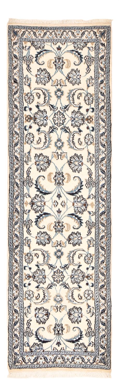 Løber Persisk tæppe - Nain - Royal - 198 x 58 cm - creme