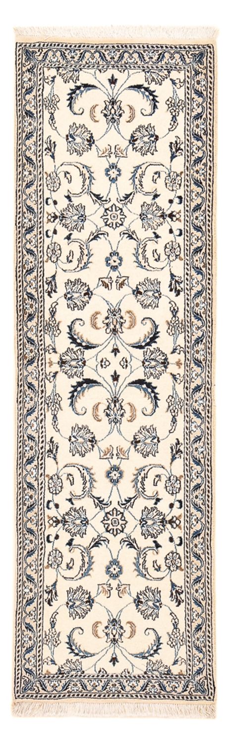 Løber Persisk tæppe - Nain - Royal - 190 x 59 cm - creme