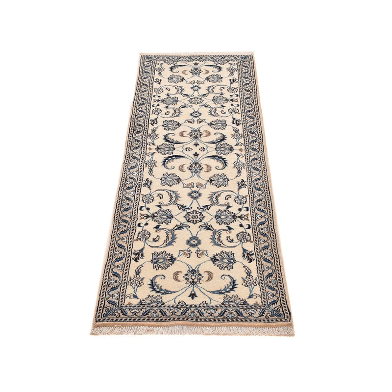 Løber Persisk tæppe - Nain - Royal - 190 x 59 cm - creme