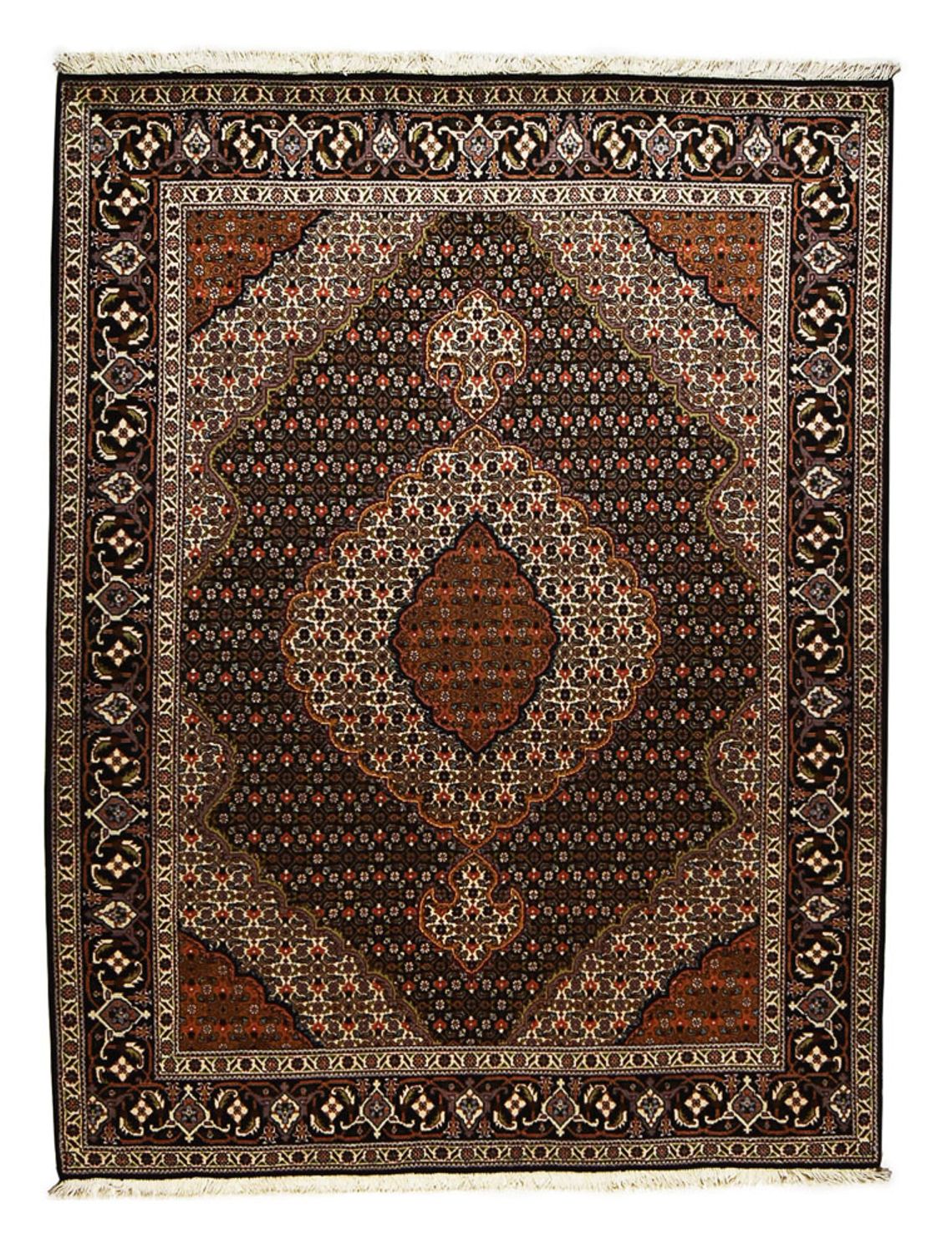 Persisk tæppe - Tabriz - Royal - 205 x 153 cm - mørkebrun