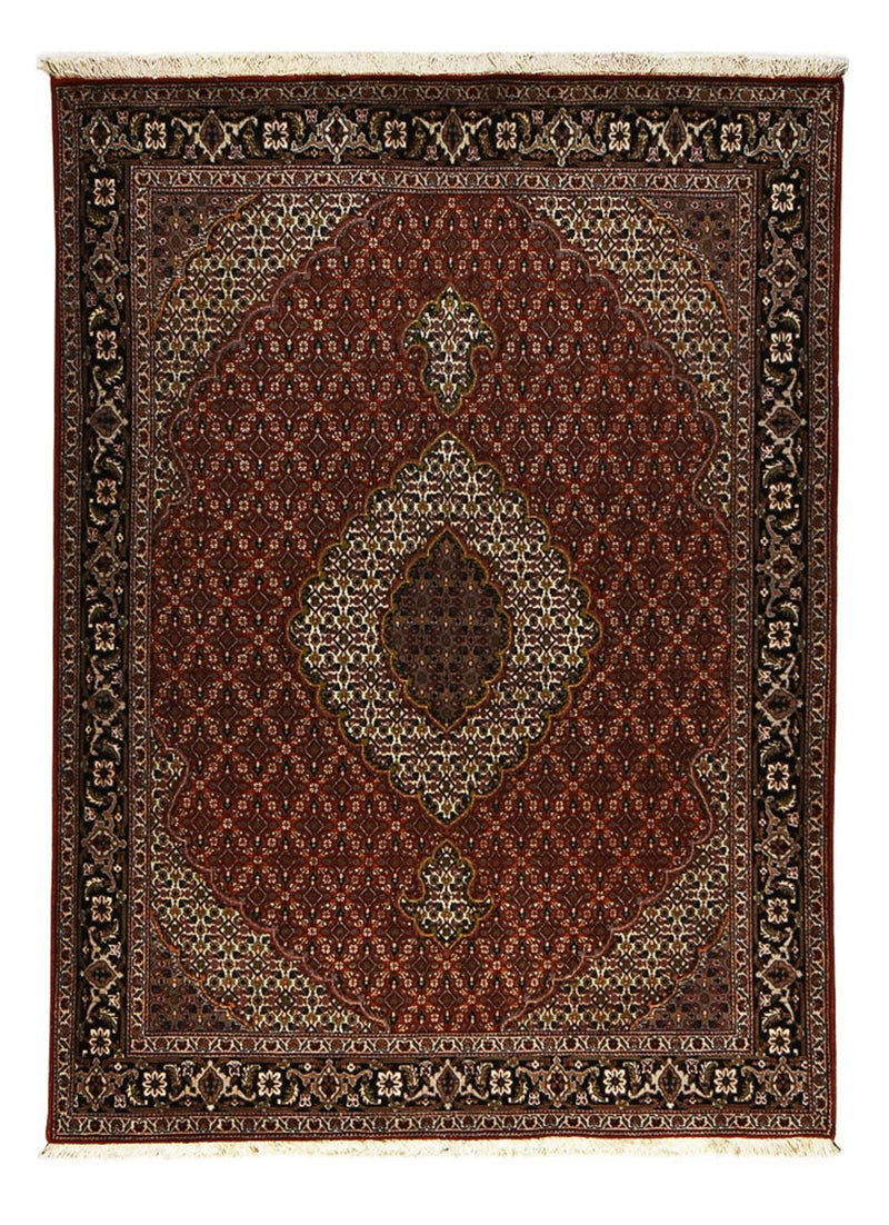 Persisk tæppe - Tabriz - Royal - 204 x 150 cm - mørkerød