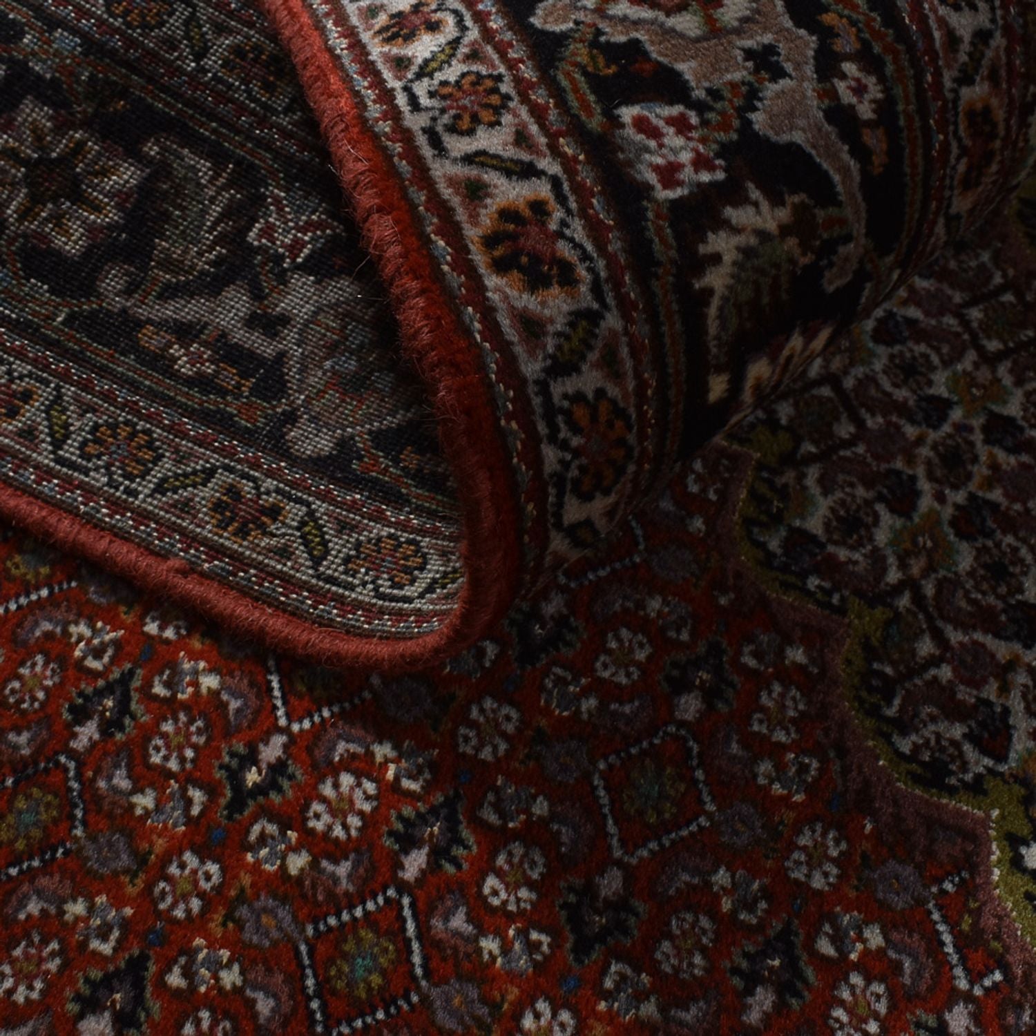 Persisk tæppe - Tabriz - Royal - 204 x 150 cm - mørkerød