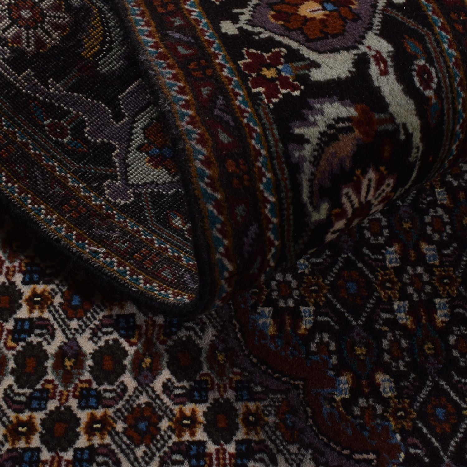 Persisk tæppe - Tabriz - Royal - 206 x 158 cm - antracit