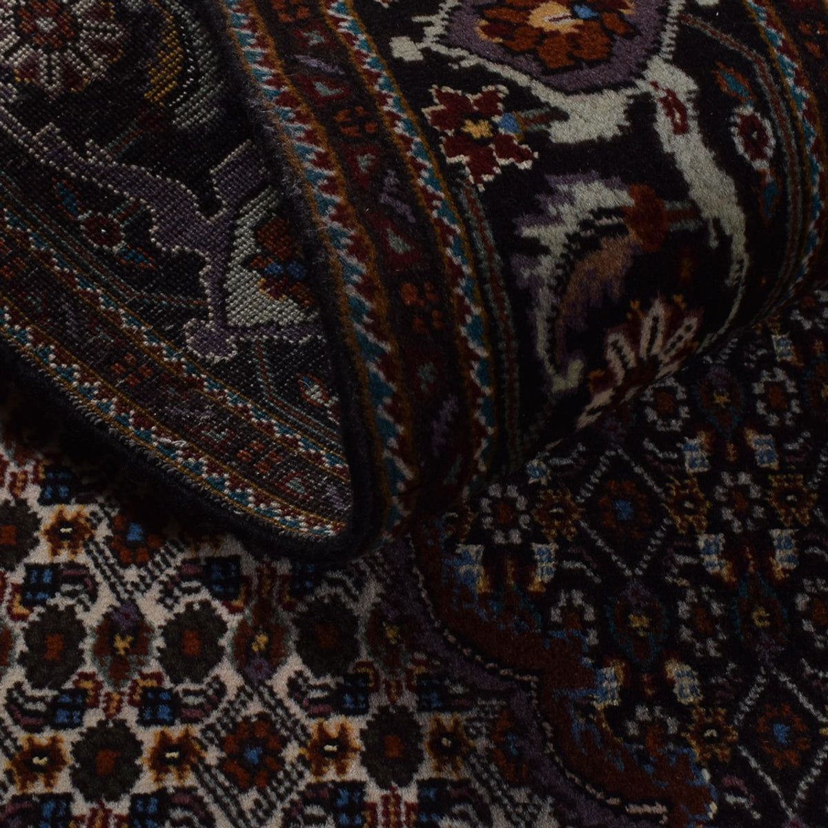 Persisk tæppe - Tabriz - Royal - 206 x 158 cm - antracit