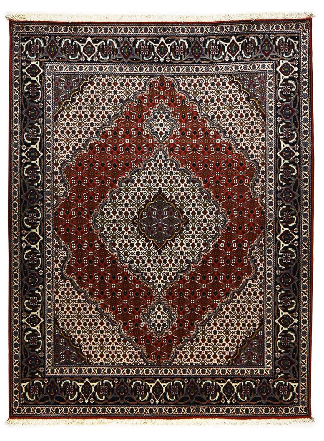 Persisk tæppe - Tabriz - Royal - 200 x 154 cm - rød