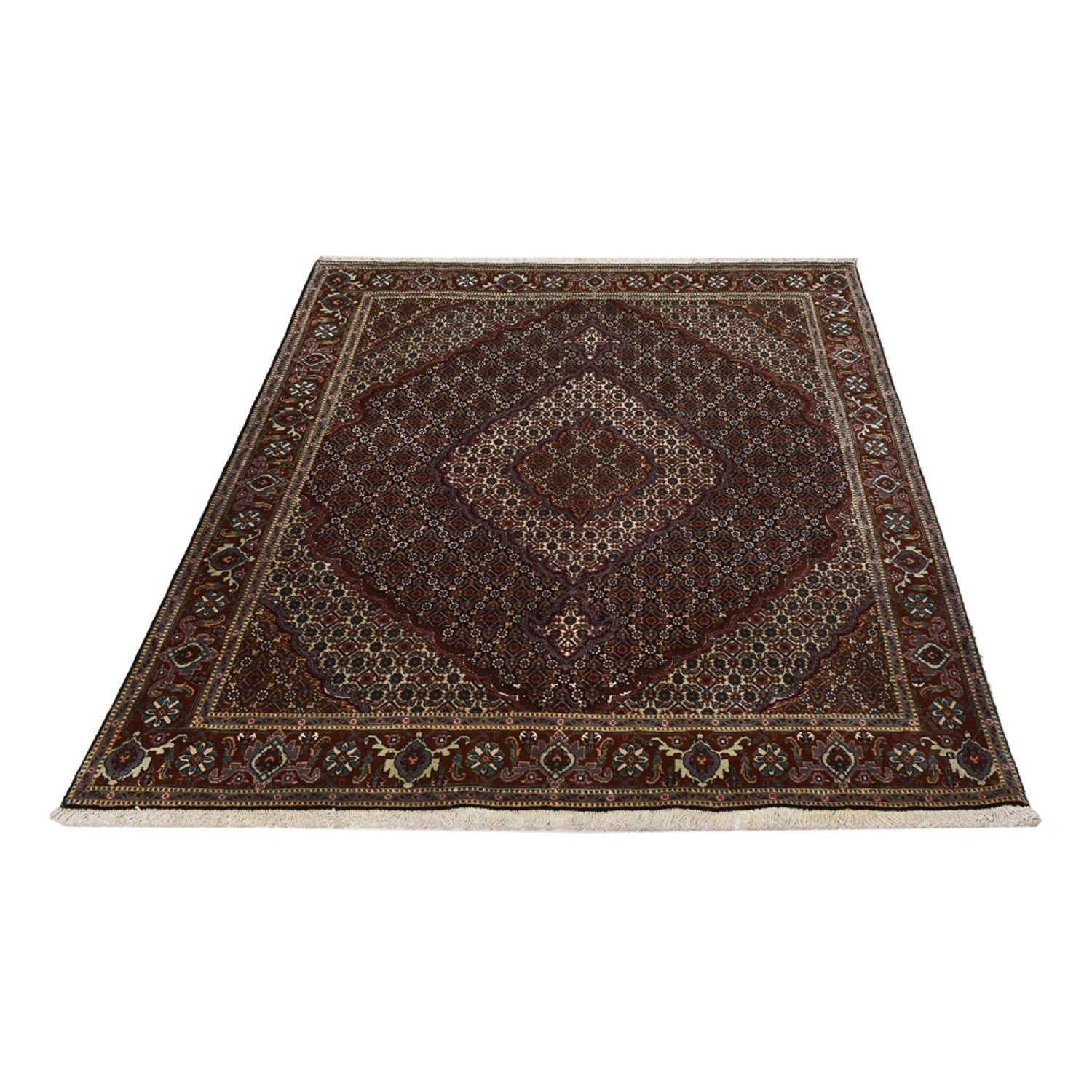 Persisk tæppe - Tabriz - Royal - 204 x 150 cm - antracit