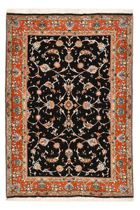 Persisk tæppe - Tabriz - Royal - 150 x 102 cm - mørkeblå