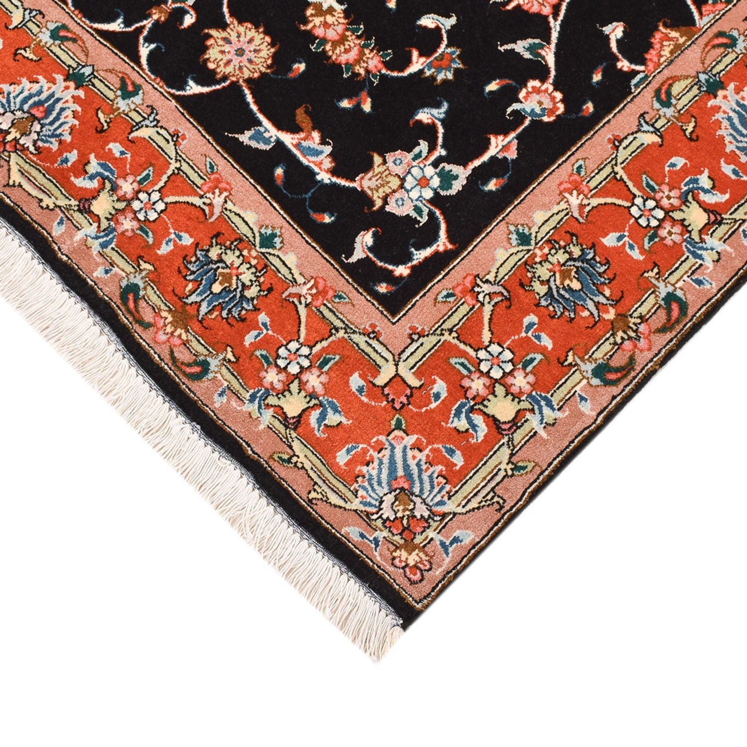 Persisk tæppe - Tabriz - Royal - 150 x 102 cm - mørkeblå
