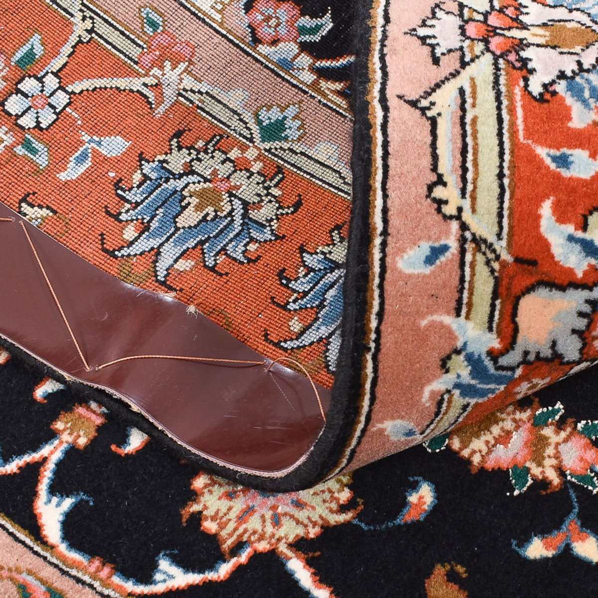 Persisk tæppe - Tabriz - Royal - 150 x 102 cm - mørkeblå