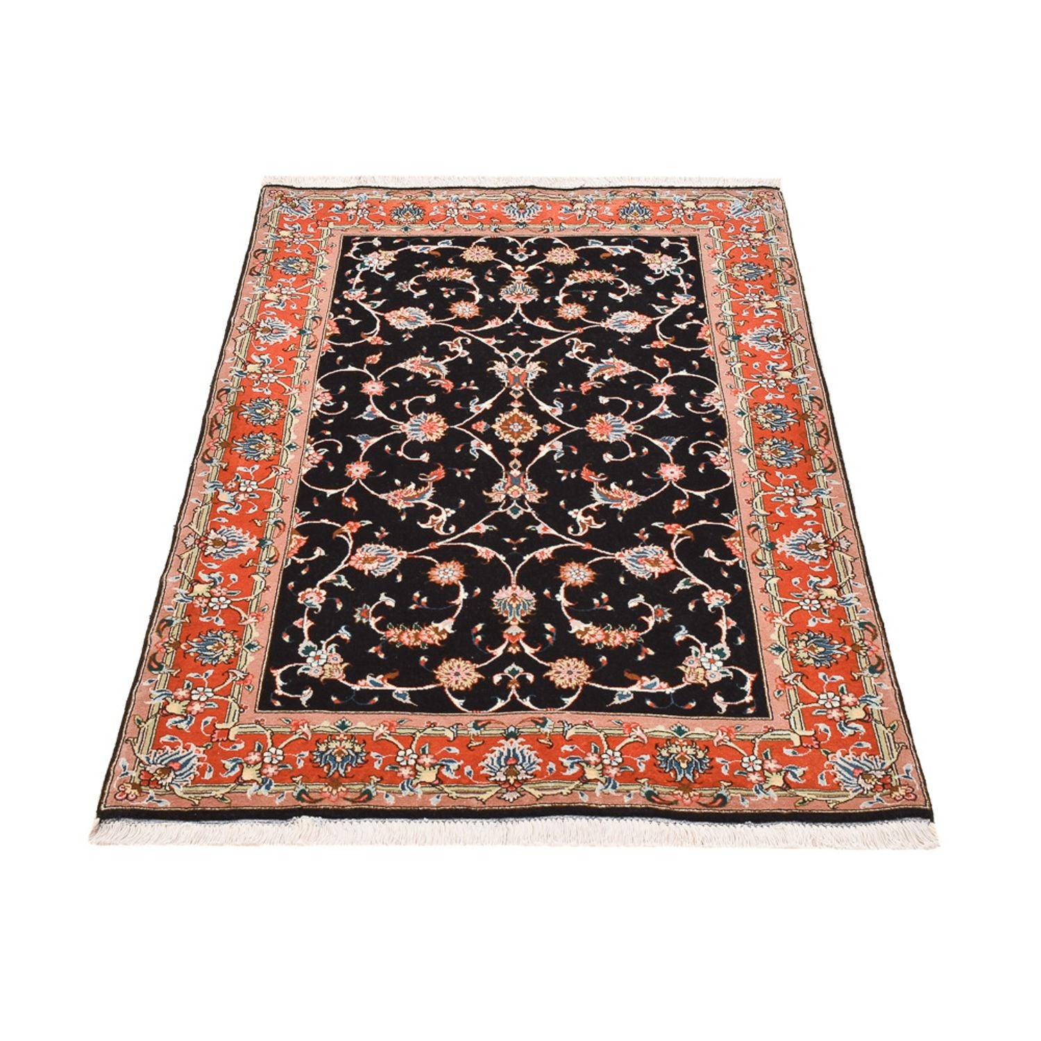 Persisk tæppe - Tabriz - Royal - 150 x 102 cm - mørkeblå