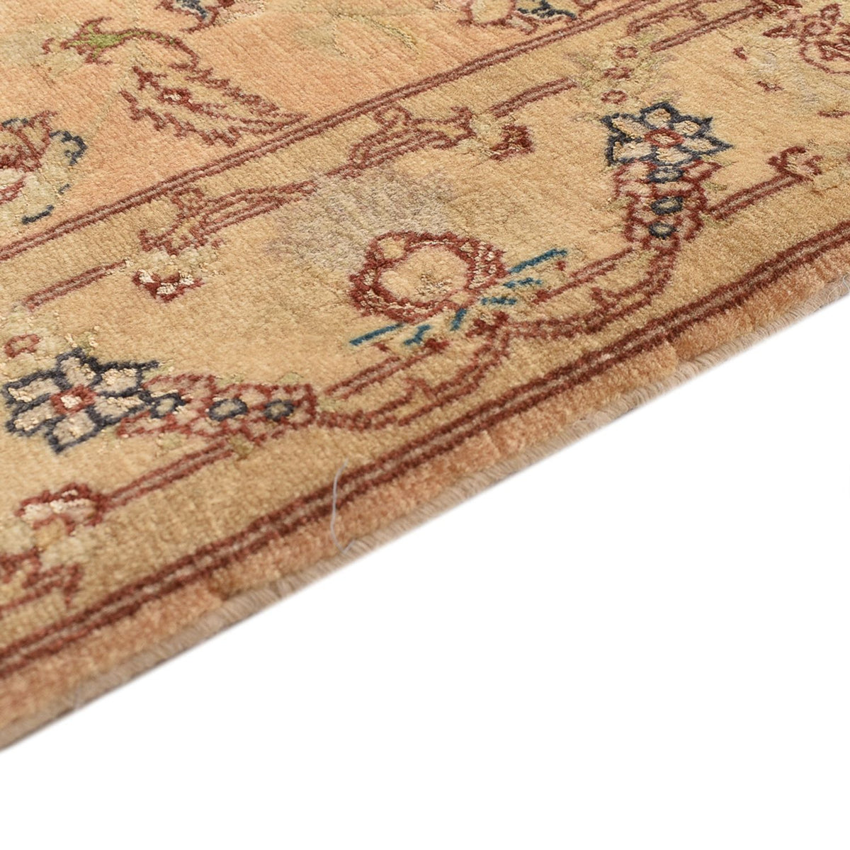 Løber Persisk tæppe - Tabriz - Royal - 378 x 78 cm - beige