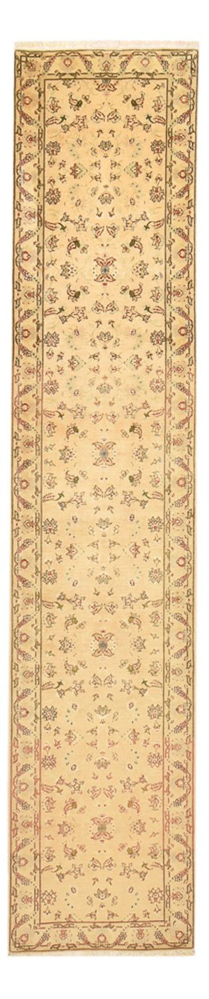 Løber Persisk tæppe - Tabriz - Royal - 376 x 80 cm - guld
