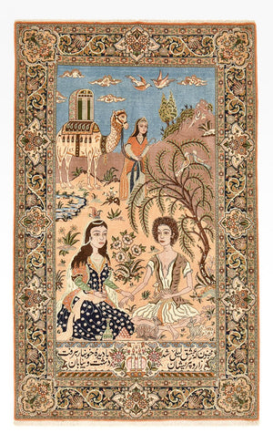 Persisk tæppe - Ghom - Royal - 220 x 138 cm - flerfarvet