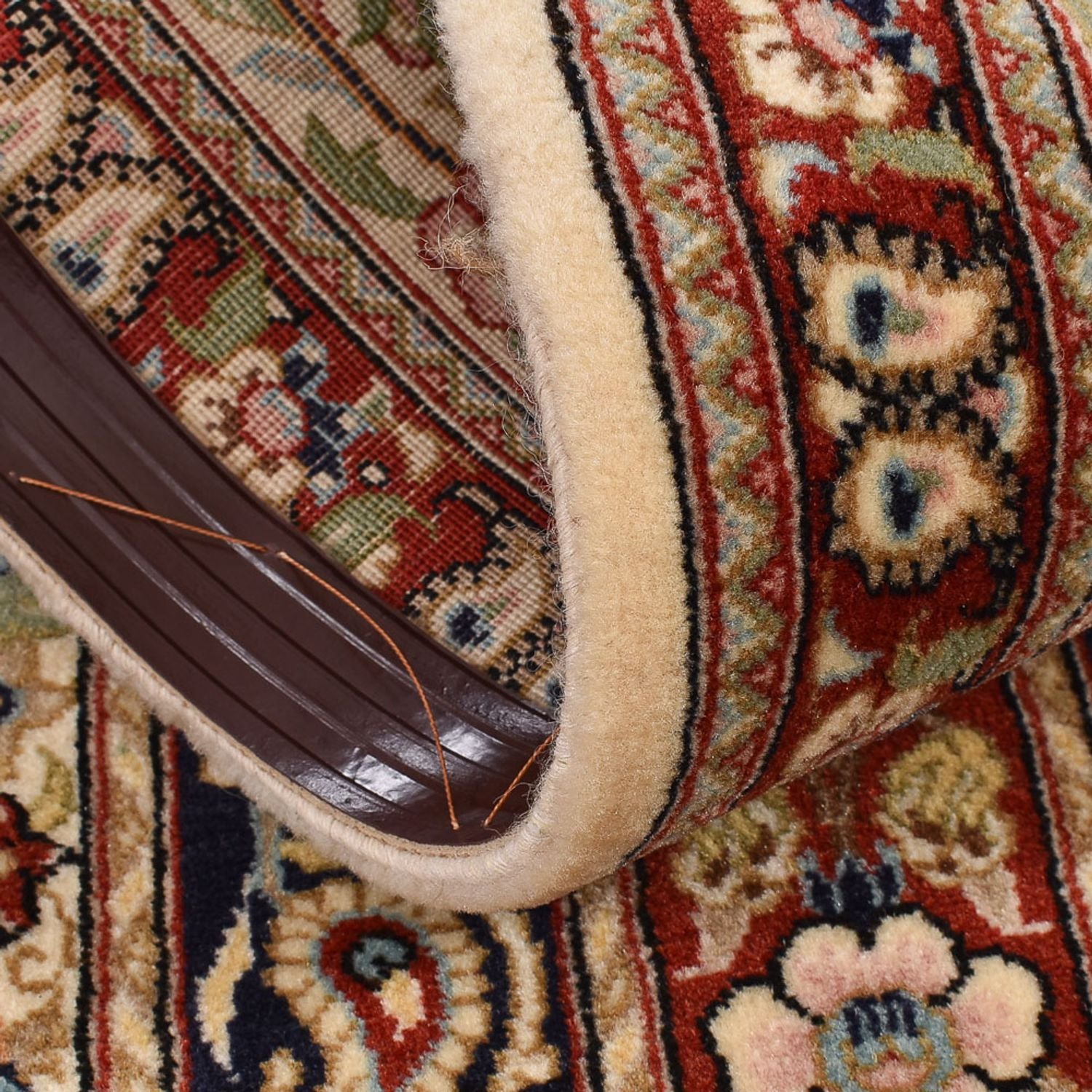 Løber Persisk tæppe - Ghom - Royal - 198 x 52 cm - beige