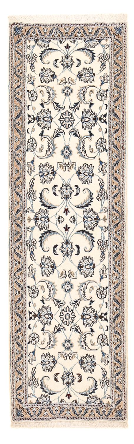 Løber Persisk tæppe - Nain - Royal - 192 x 57 cm - creme