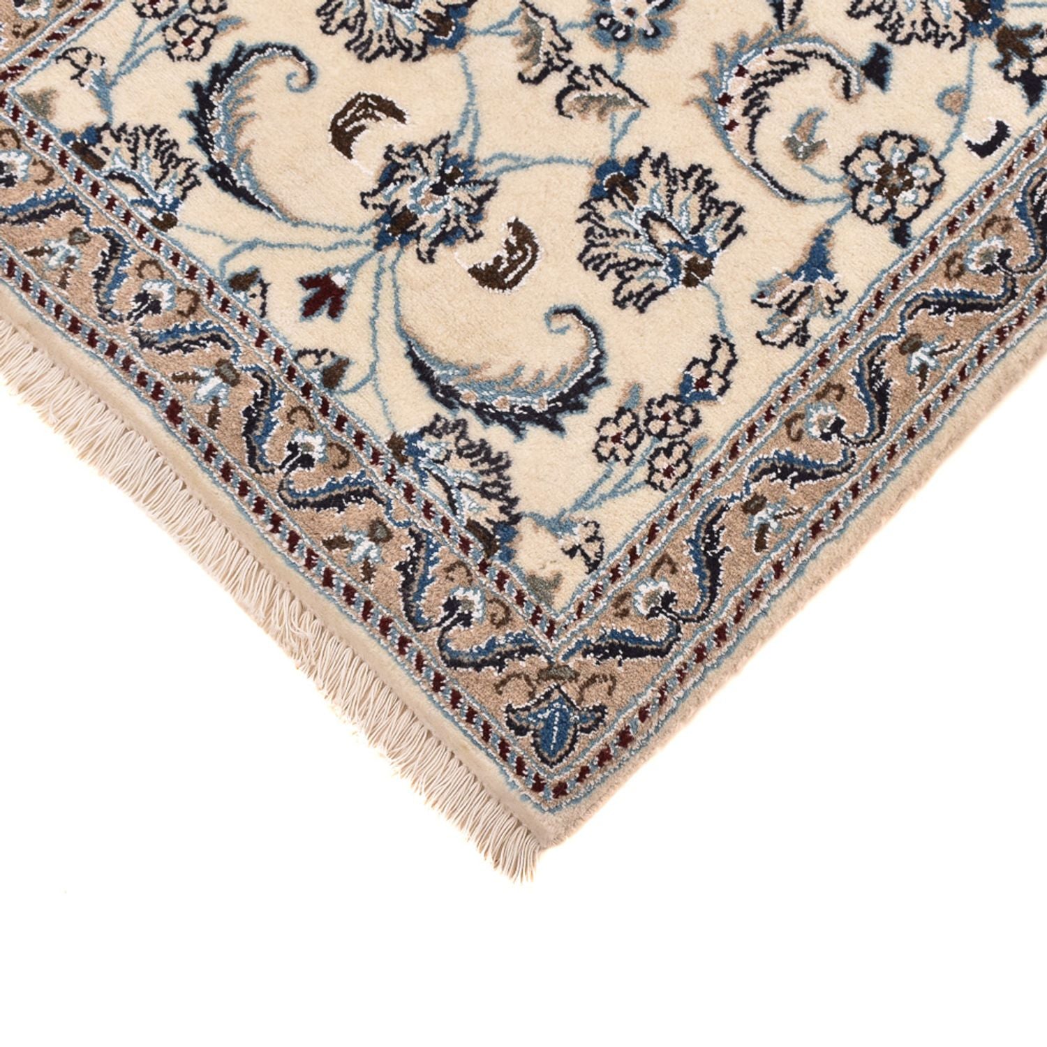 Løber Persisk tæppe - Nain - Royal - 192 x 57 cm - creme