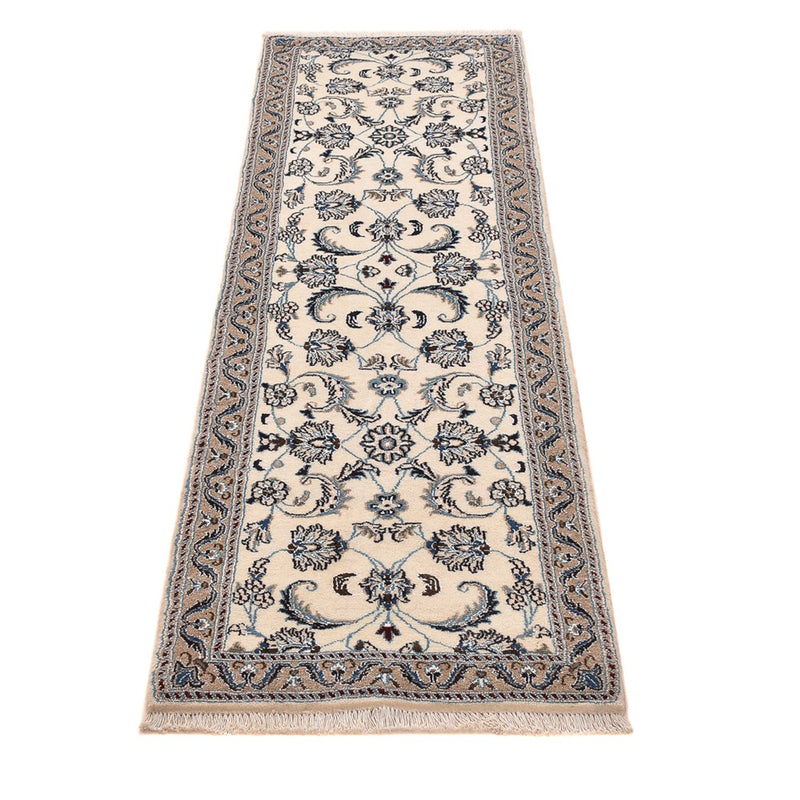 Løber Persisk tæppe - Nain - Royal - 192 x 57 cm - creme