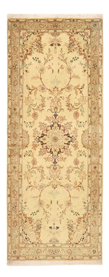 Løber Persisk tæppe - Tabriz - Royal - 205 x 81 cm - beige
