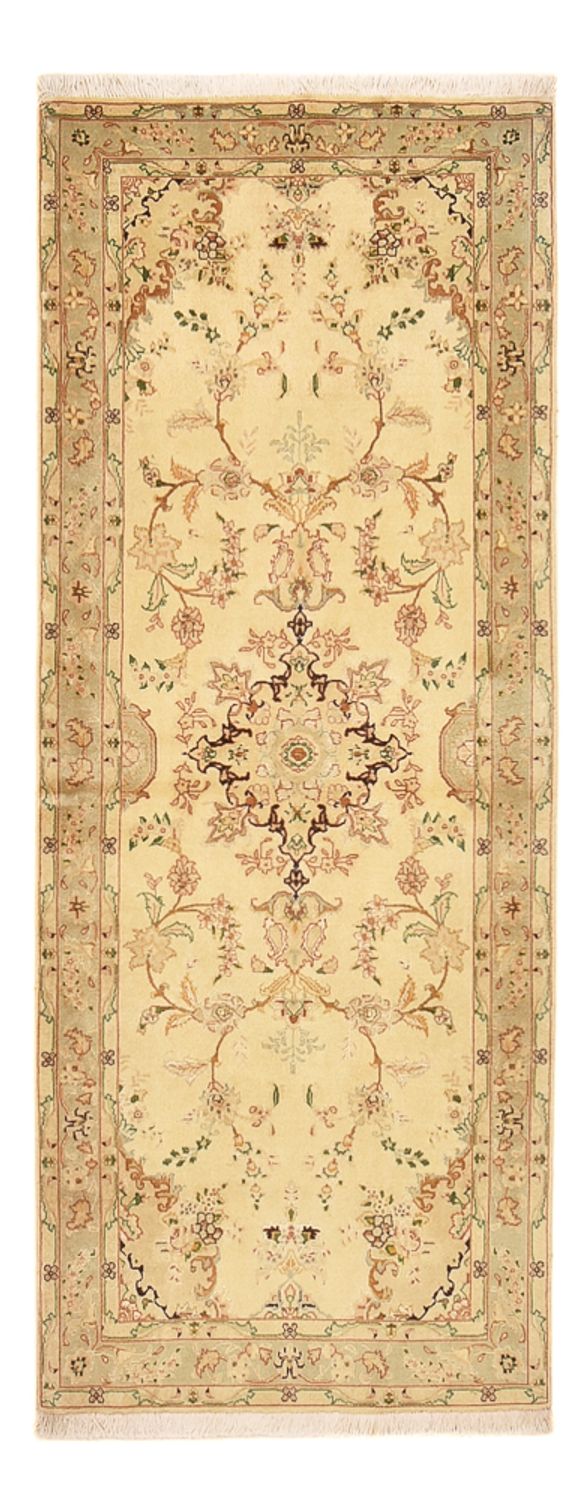 Løber Persisk tæppe - Tabriz - Royal - 205 x 81 cm - beige