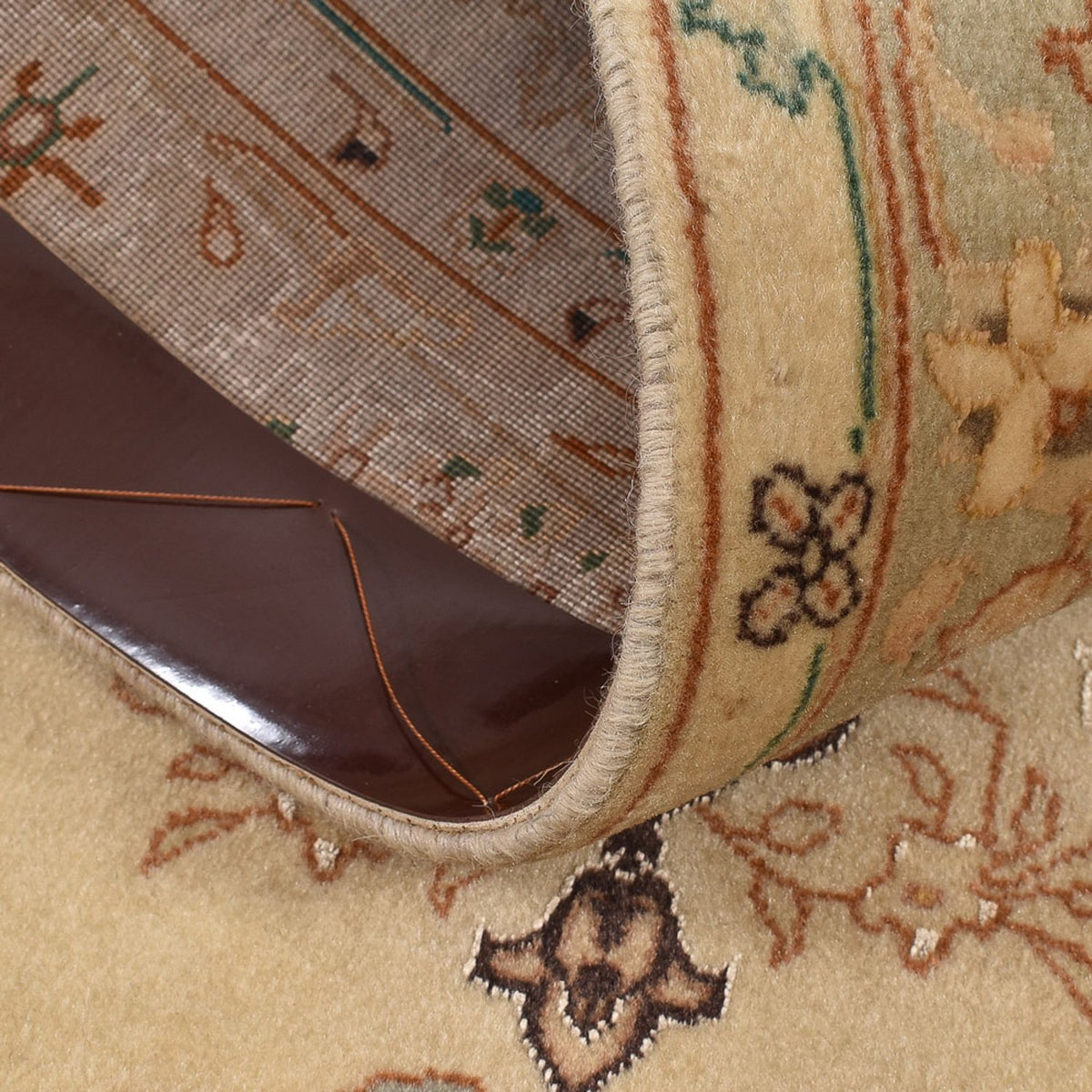 Løber Persisk tæppe - Tabriz - Royal - 205 x 81 cm - beige