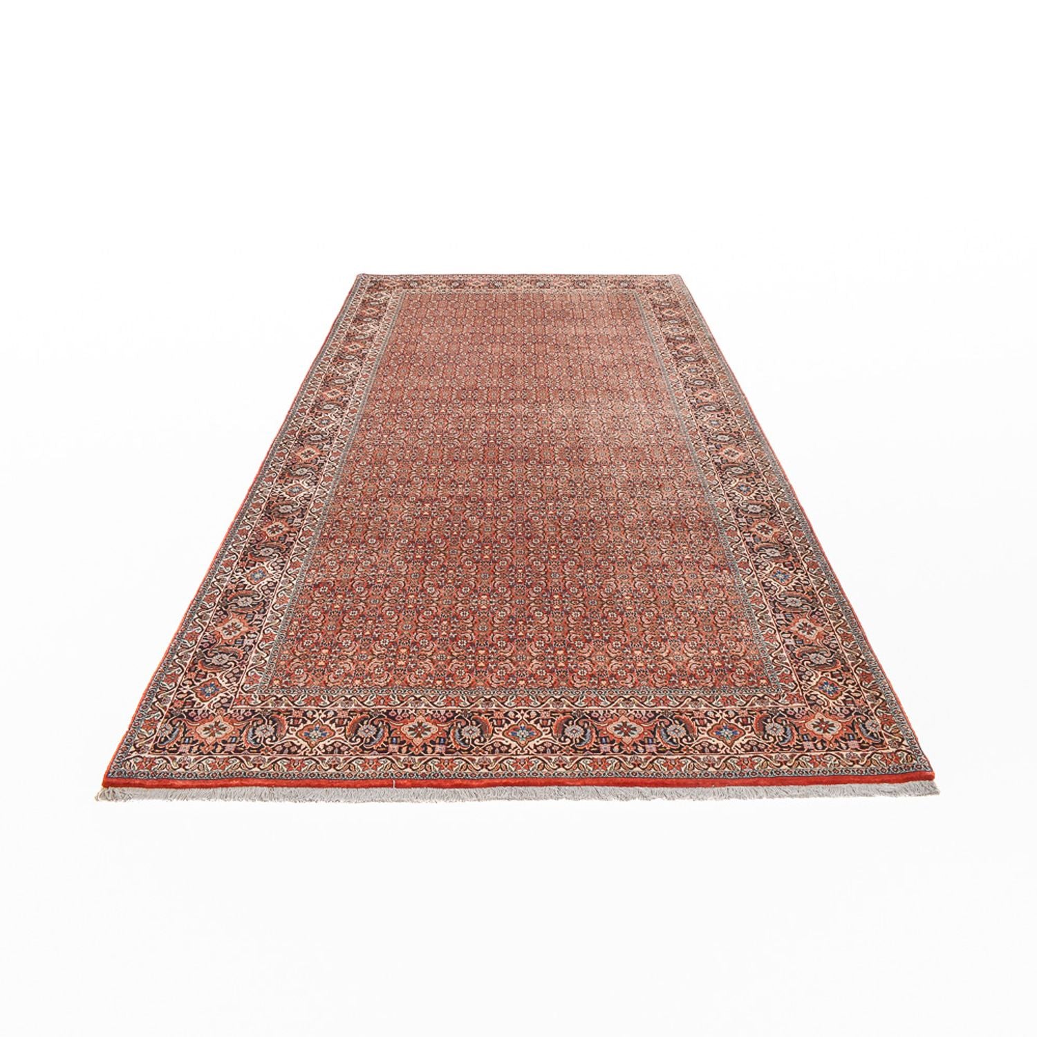 Persisk tæppe - Bijar særlig form  - 398 x 205 cm - rust