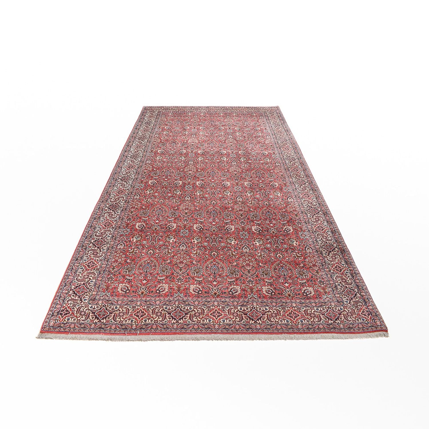 Persisk tæppe - Bijar særlig form  - 394 x 203 cm - rust