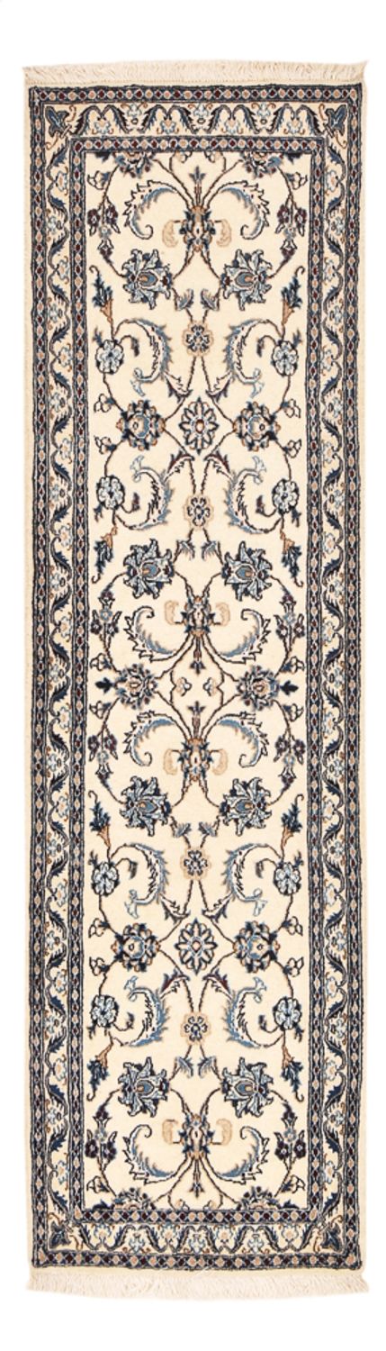 Løber Persisk tæppe - Nain - Royal - 204 x 58 cm - creme