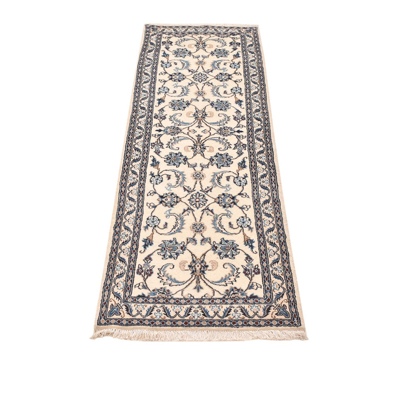 Løber Persisk tæppe - Nain - Royal - 204 x 58 cm - creme