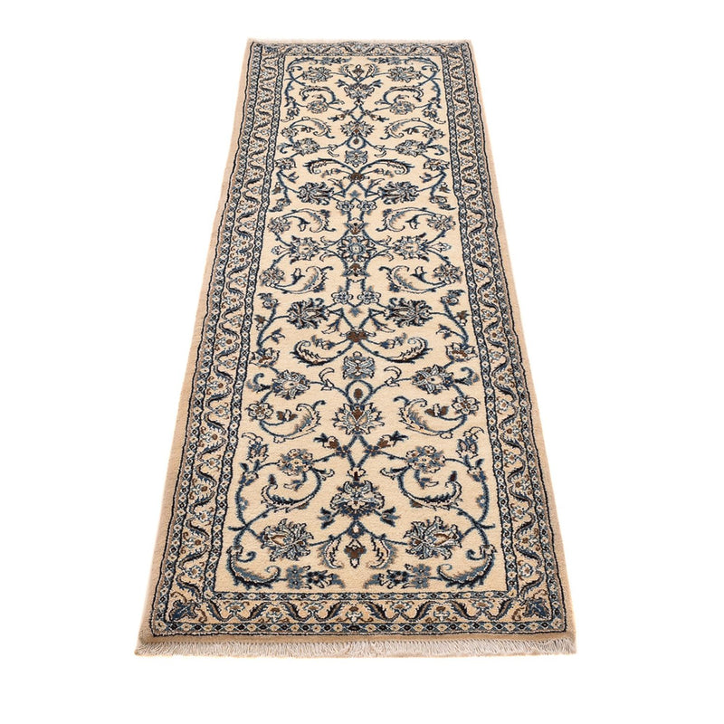 Løber Persisk tæppe - Nain - Royal - 209 x 64 cm - creme