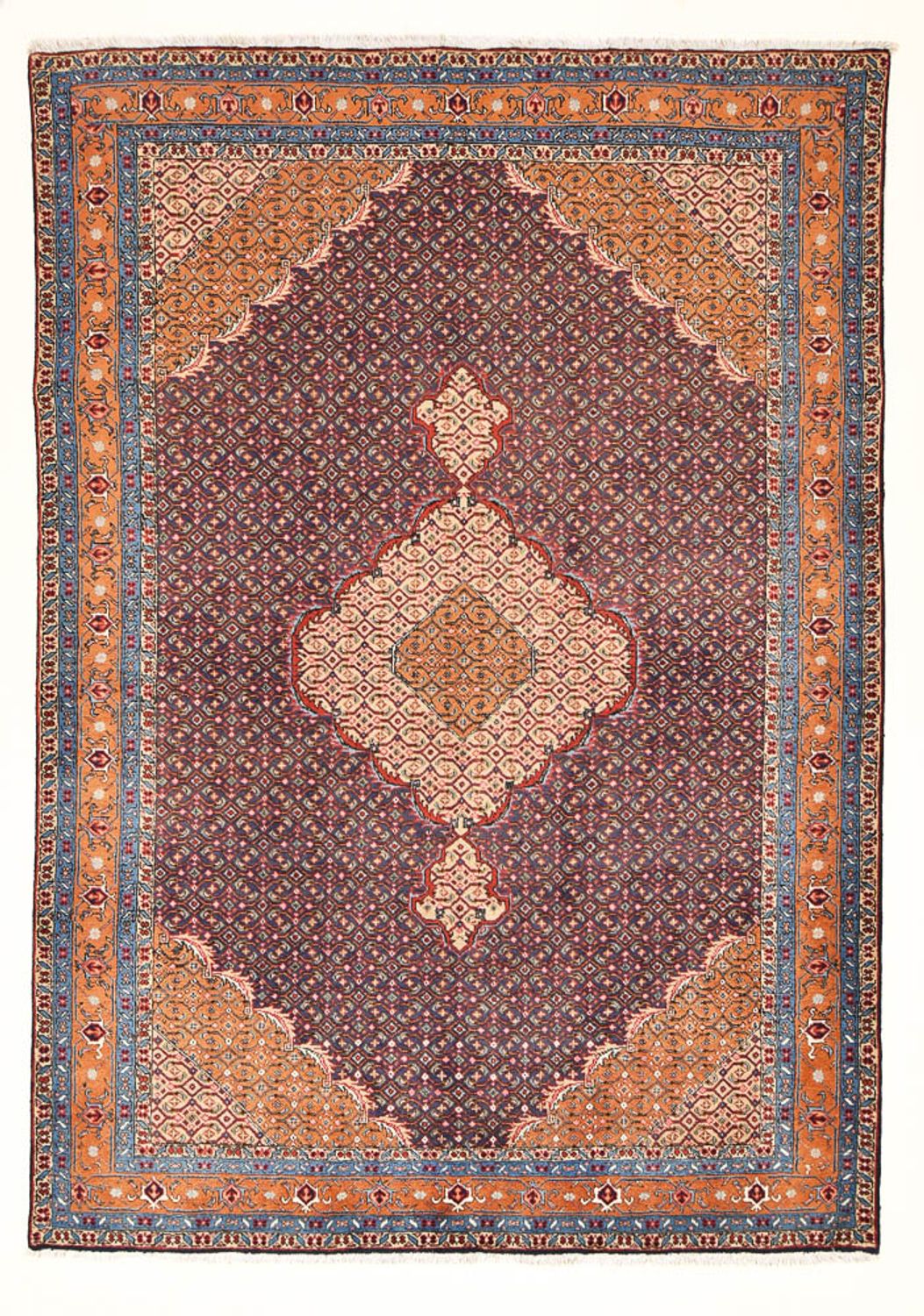 Persisk tæppe - Nomadisk - 282 x 201 cm - rust